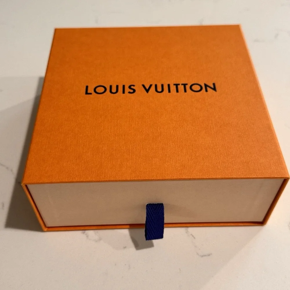 Authentic Louis Vuitton Fleur d'Epi Purple Bag‎ Charm Key Chain W/ Box Dust Bag
